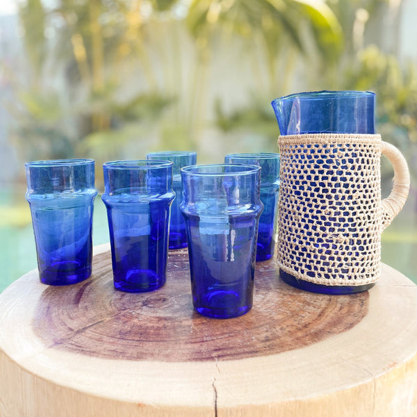 Blue Big Beldi Glass - Set of 6