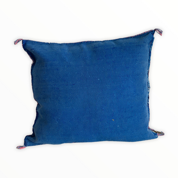 Cactus Silk Cushion - Blue