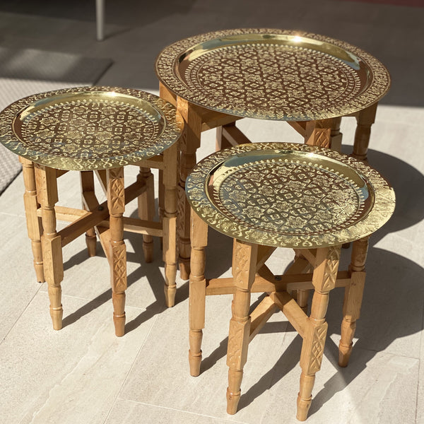 Handmade Moroccan Brass Table