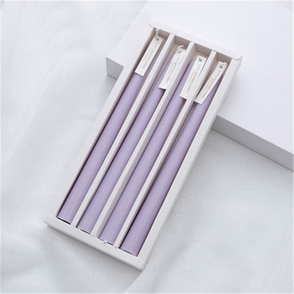 Long Scented Taper Candles - Light Purple