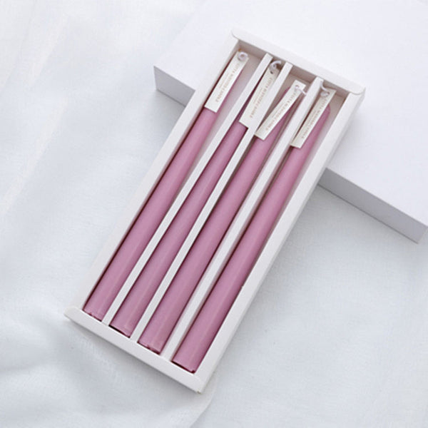 Long Scented Taper Candles - Purple Candy