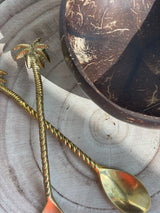 Brass Palm Spoons