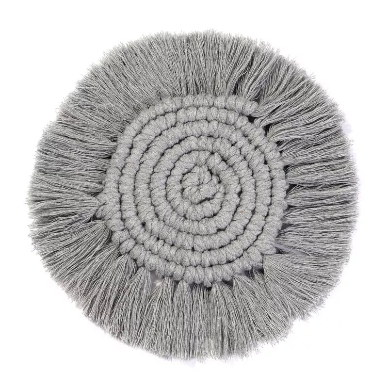 Macrame Coaster - Grey