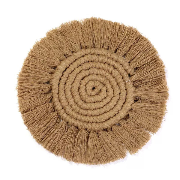 Macrame Coaster - Khaki