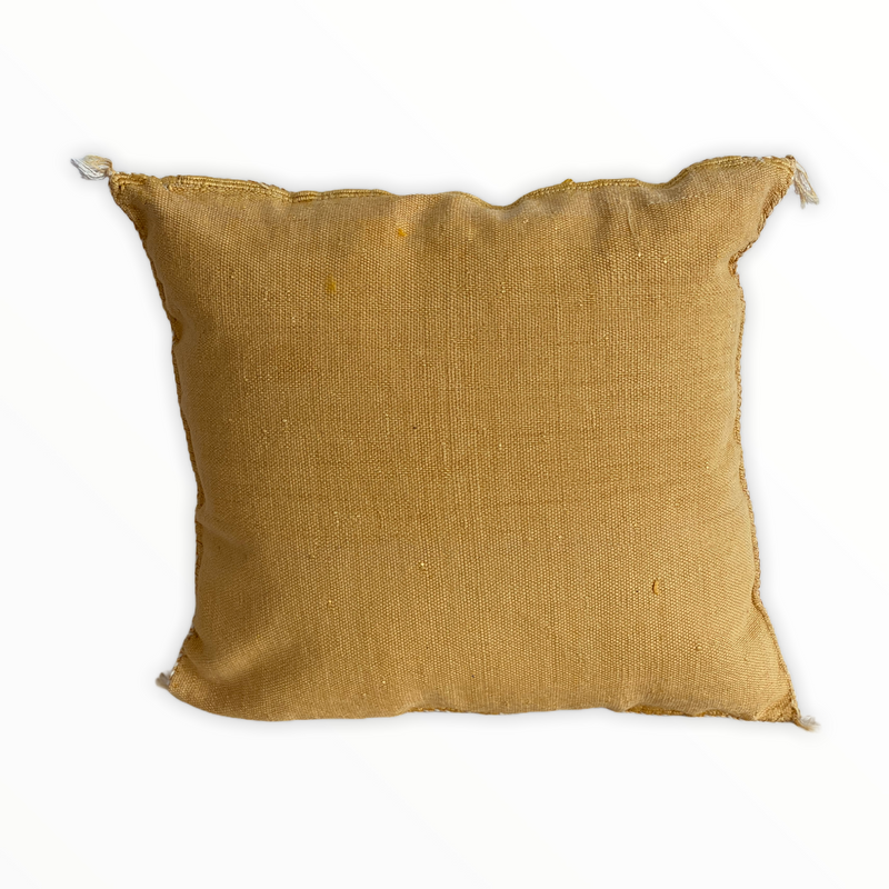 Cactus Silk Cushion - Yellow