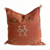 Cactus Silk Cushion - Orange