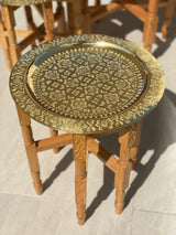 Handmade Moroccan Brass Table