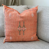 Cactus Silk Cushion - Light Orange