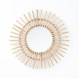 Boho Rattan Sun Mirror - Big 60 Dia